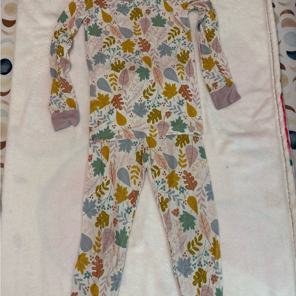 Little Sleepies fall leaves pajamas